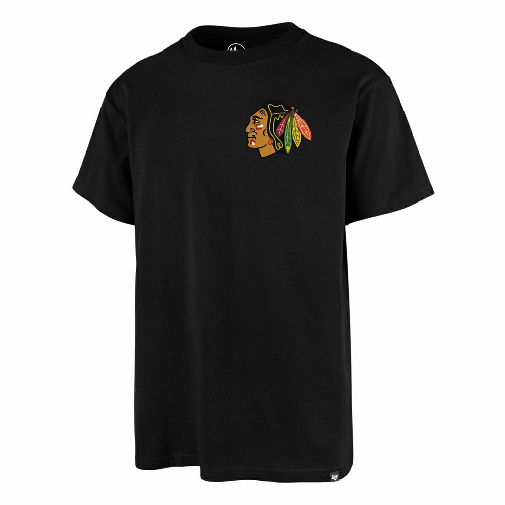 Chicago Blackhawks Alternate Logo Backer '47 Echo NHL T-Shirt Lifestyle