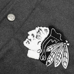 Chicago Blackhawks First Rounder Starter NHL Varsity Wool Jacket Taass US