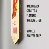 Chicago Blackhawks 3D Stadium NHL Banner Taass US