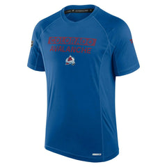 Colorado Avalanche 2024/25 Authentic Pro Rink Tech NHL T-Shirt Blue Lifestyle