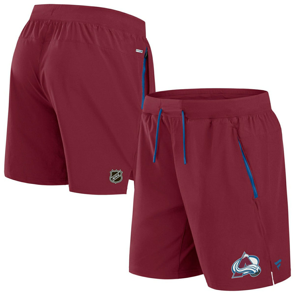 Colorado Avalanche 2024/25 Authentic Pro Locker Room NHL Shorts Red Taass for sale
