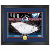 Colorado Avalanche 3-Time Stanley Cup Champions Bronze Coin Framed NHL Photo Taass US