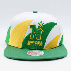 Minnesota North Stars Sharktooth 2-Tone Mitchell & Ness Snapback NHL Cap Taass for sale