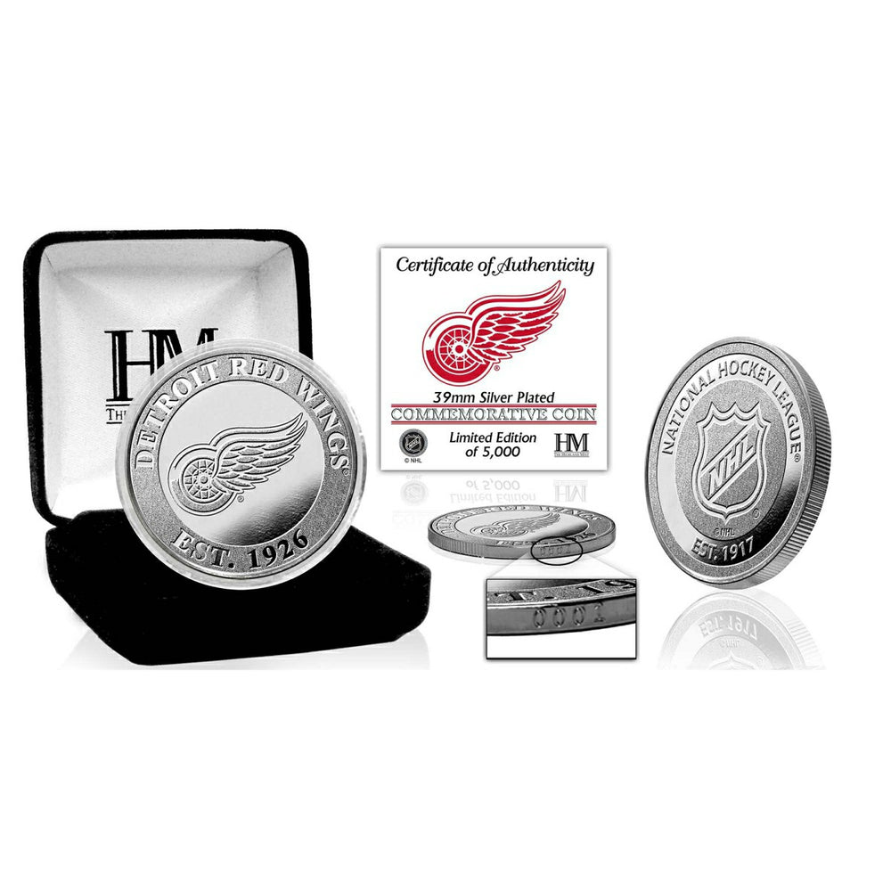 Detroit Red Wings NHL Team Silver Mint Coin Taass for sale