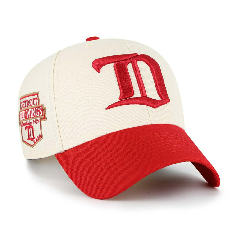 Detroit Red Wings Established Patch Sure MVP Snapback NHL Cap Natural Classic