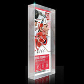 Sergei Fedorov Detroit Red Wings Retirement Night Ticket 3D Block Art Taass US