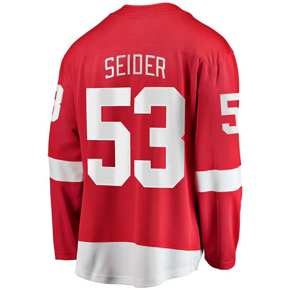 Moritz Seider #53 Detroit Red Wings Breakaway NHL Jersey Red Fashion