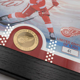 Moritz Seider Detroit Red Wings Bronze Coin Framed NHL Photo Fashion
