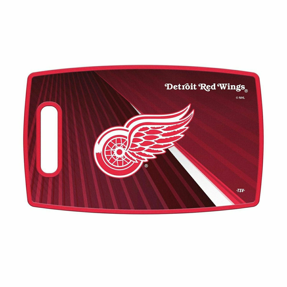 Detroit Red Wings NHL Cutting Board Lifestyle