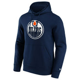Edmonton Oilers Primary Logo NHL Hoodie Navy Lifestyle