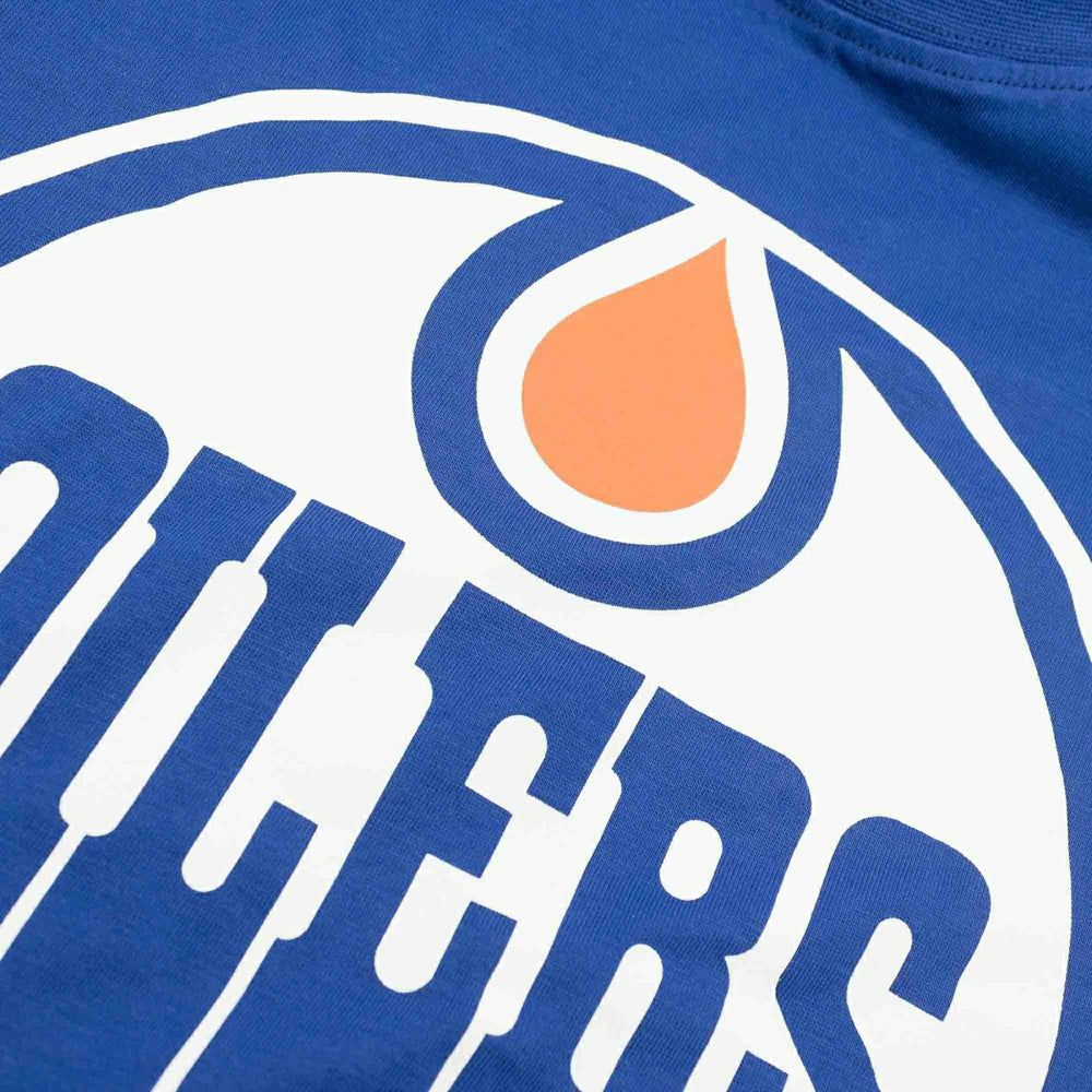 Edmonton Oilers Team Logo '47 Echo NHL T-Shirt Blue Classic