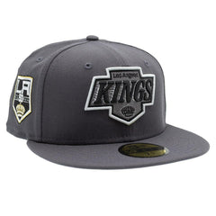 Los Angeles Kings 50th Anniversary 59FIFTY Fitted NHL Cap Dark Gray Taass sale