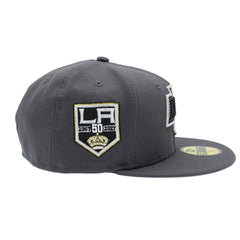 Los Angeles Kings 50th Anniversary 59FIFTY Fitted NHL Cap Dark Gray Taass sale