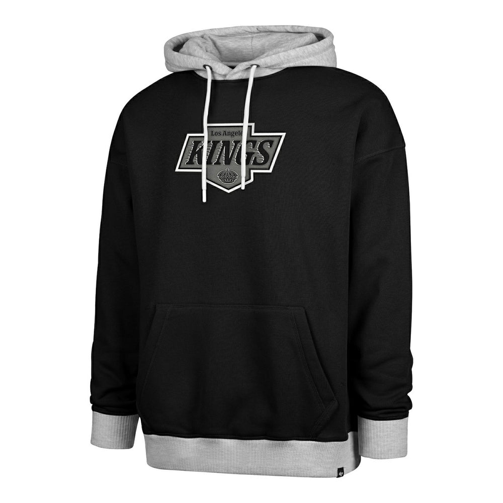 Los Angeles Kings Patch '47 Drop Shoulder NHL Hoodie Black Fashion