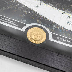 Los Angeles Kings 2-Time Stanley Cup Champions Bronze Coin Framed NHL Photo Classic