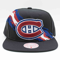 Montreal Canadiens Paintbrush Mitchell & Ness Snapback NHL Cap Black Taass for sale