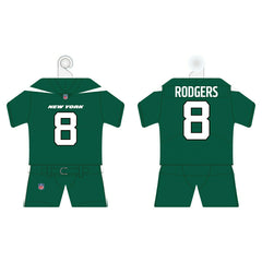 Aaron Rodgers New York Jets NFL Mini Car Jersey Kit Taass US