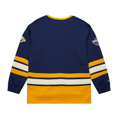 Nashville Predators Mitchell & Ness Heritage NHL Lace-Up Jersey Crew Taass sale