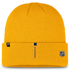 Nashville Predators 2024/25 NHL Authentic Pro Beanie Knit Hat Yellow Taass for sale