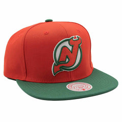 New Jersey Devils Team 2-Tone Mitchell & Ness Snapback NHL Cap Lifestyle
