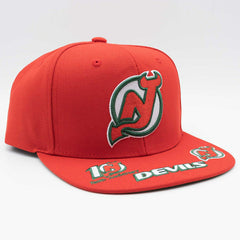 New Jersey Devils Hat Trick Mitchell & Ness Snapback NHL Cap Red Taass US