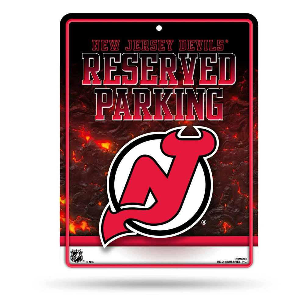New Jersey Devils Reserved Parking NHL Metal Sign Taass sale