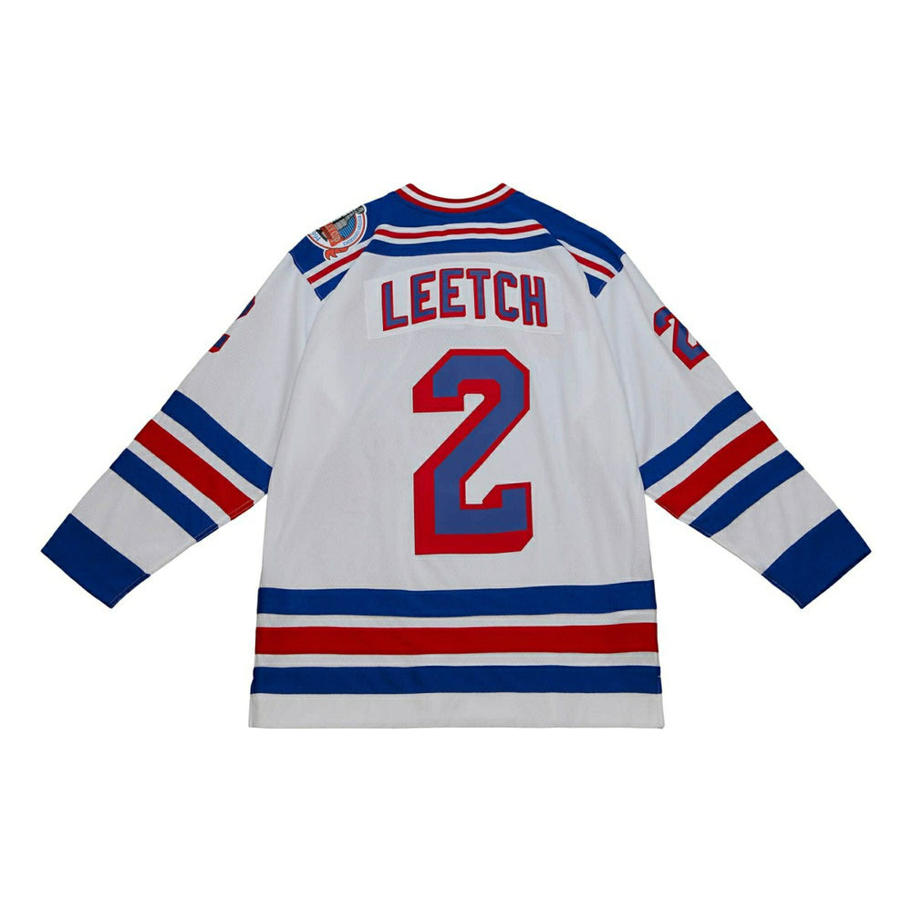 Brian Leetch #2 New York Rangers 1993-94 Mitchell & Ness NHL Jersey White Lifestyle