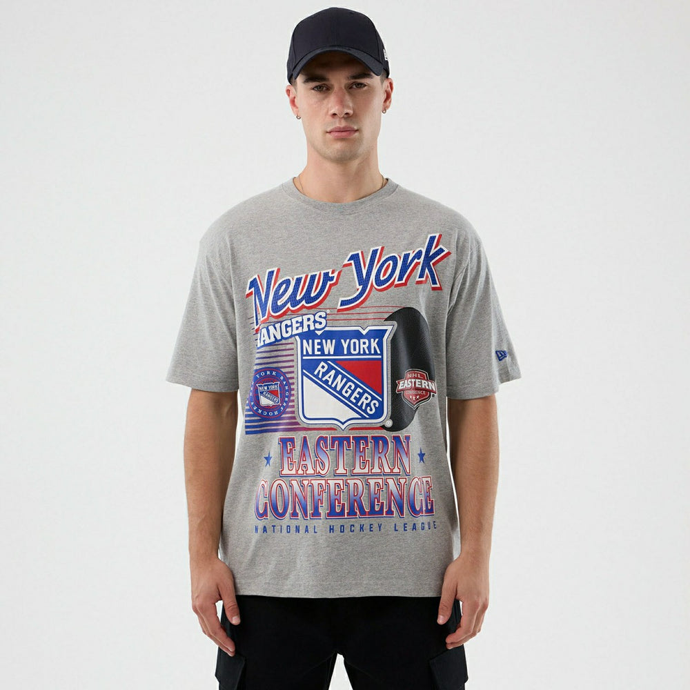 New York Rangers Sport Classics Oversized NHL T-Shirt Gray Taass sale
