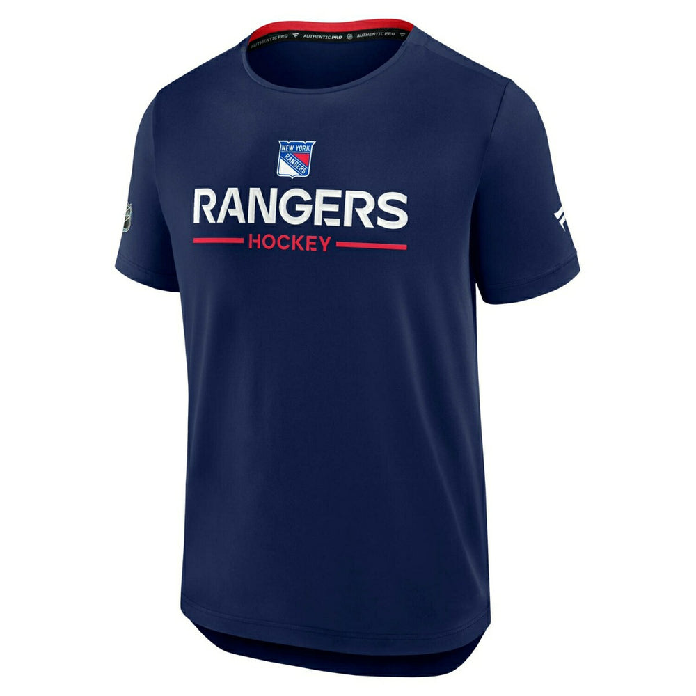 New York Rangers 2025/26 Authentic Pro Rink Tech NHL T-Shirt Navy Taass sale
