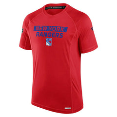 New York Rangers 2024/25 Authentic Pro Rink Tech NHL T-Shirt Red Taass US