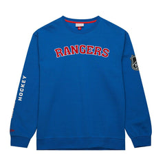 New York Rangers Mitchell & Ness There and Back NHL Crewneck Sweater Fashion