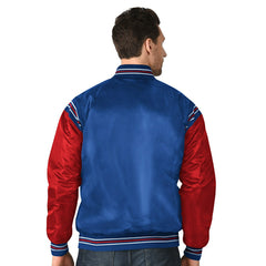 New York Rangers Enforcer NHL Varsity Satin Jacket Fashion