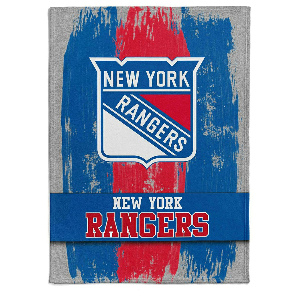 New York Rangers Brush Fleece NHL Blanket Fashion