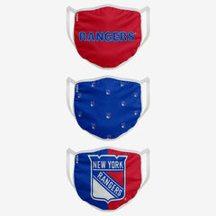 New York Rangers Face Covering NHL Face Mask (3-Pack) Taass sale