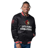 Ottawa Senators Closer Reversible NHL Varsity Jacket Black/Red Taass sale
