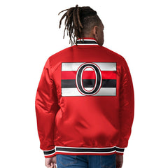 Ottawa Senators Closer Reversible NHL Varsity Jacket Black/Red Taass sale