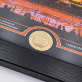 Philadelphia Flyers 2-Time Stanley Cup Champions Bronze Coin Framed NHL Photo Taass for sale