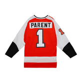 Bernie Parent #1 Philadelphia Flyers 1974-75 Mitchell & Ness NHL Jersey Taass US