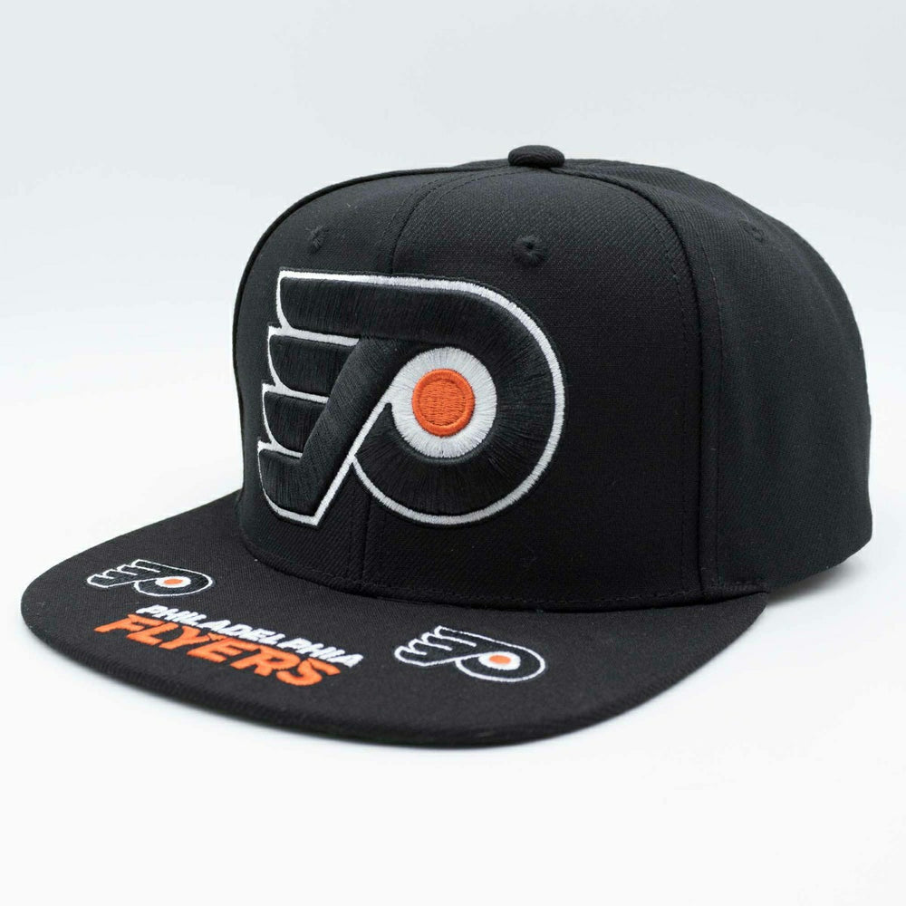Philadelphia Flyers Hat Trick Mitchell & Ness Snapback NHL Cap Black Taass for sale