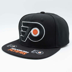 Philadelphia Flyers Hat Trick Mitchell & Ness Snapback NHL Cap Black Taass for sale