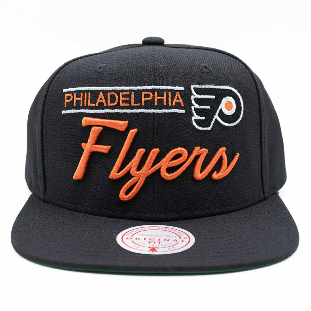 Philadelphia Flyers Retro Lock Up Mitchell & Ness Snapback NHL Cap Black Classic