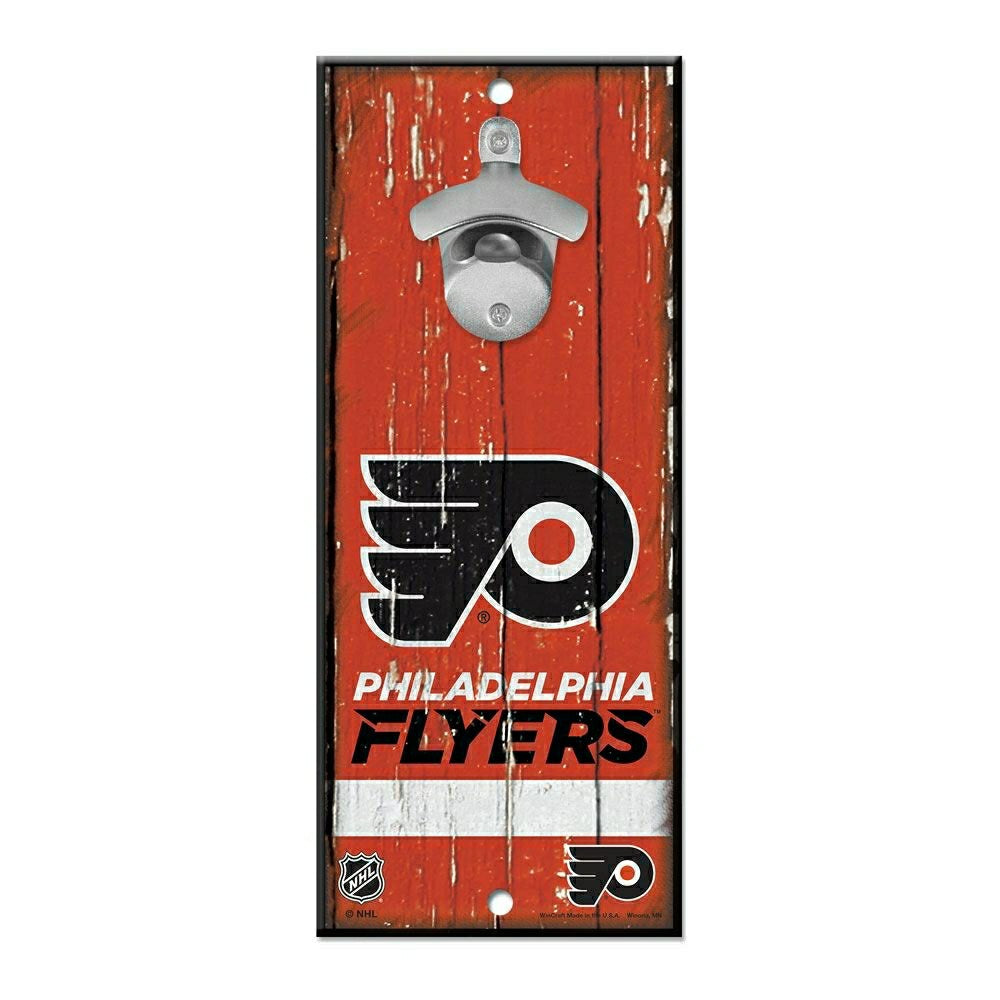 Philadelphia Flyers NHL Bottle Opener Sign Lifestyle