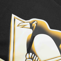 Pittsburgh Penguins Chrome Logo NHL T-Shirt Black Fashion