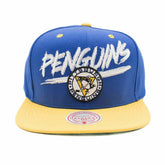 Pittsburgh Penguins Transcript Mitchell & Ness Snapback NHL Cap Taass sale
