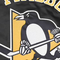 Pittsburgh Penguins Heavyweight Satin Mitchell & Ness NHL Jacket Black Fashion