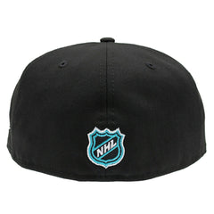 San Jose Sharks SJ Logo 59FIFTY Fitted NHL Cap Black Taass US