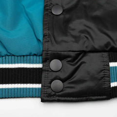 San Jose Sharks Closer Reversible NHL Varsity Jacket Black/Teal Fashion