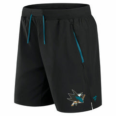 San Jose Sharks 2024/25 Authentic Pro Locker Room NHL Shorts Black Taass US