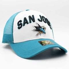San Jose Sharks Starter Penalty NHL Trucker Cap Teal Lifestyle