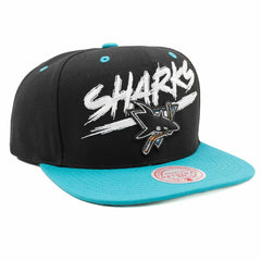 San Jose Sharks Transcript Mitchell & Ness Snapback NHL Cap Lifestyle